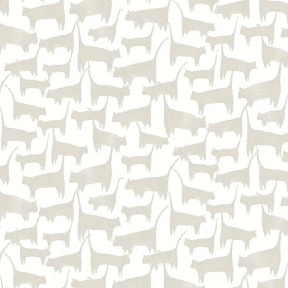 York Cat Tails Premium Peel + Stick Wallpaper Color: Neutral NWT